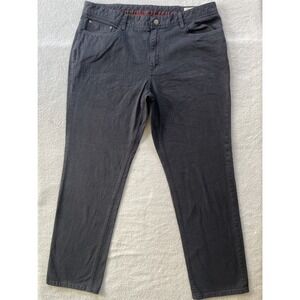 English Laundry‎ Mens 38x32 Pants Charcoal Grey Straight Leg Stretch Cotton Prep
